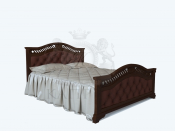 Кровать Верона с кож.замом